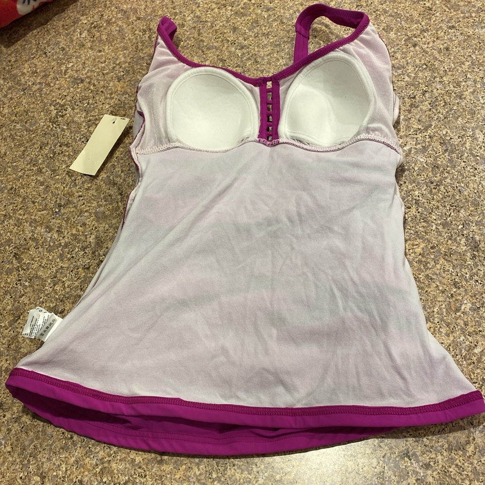 NWT Profile By Gottex Tankini Swim Top 6 Warm Viola (Top Only) - Picture 12 of 17